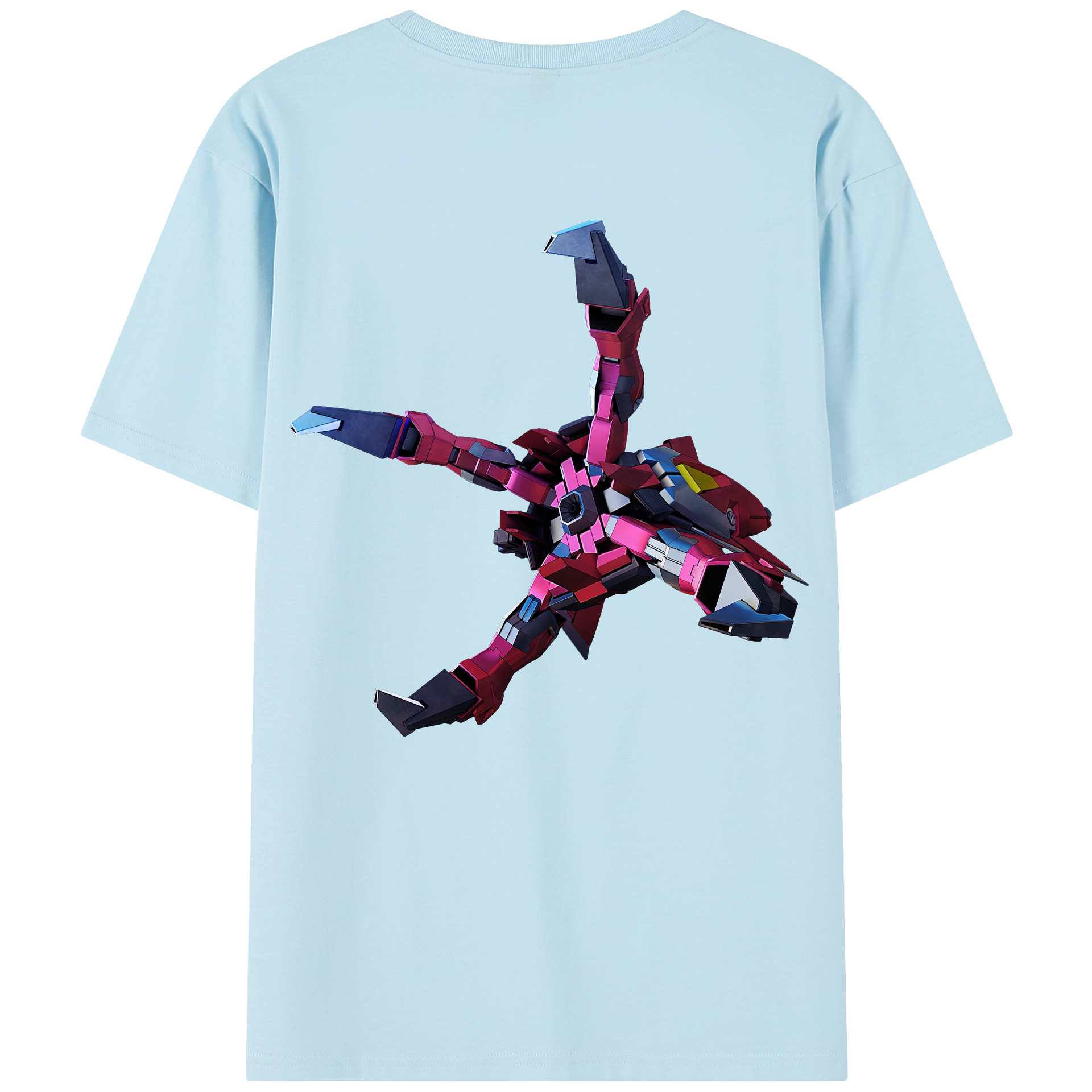 （画像用） 機動戦士ガンダム Mobile Suit Gundam 綿100％半袖Tシャツ（背面プリント）
